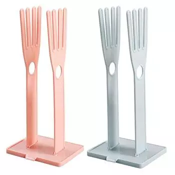 Абс Кухня Резиновые Перчатки Стеллажи Слив Полотенце Хранение Держатели Принадлежности синий