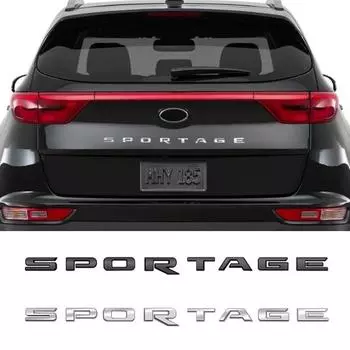ABS логотип эмблема автомобиля задний багажник значок наклейка наклейка подходит для KA Sportage аксессуары для стайлинга автомобилей чёрный