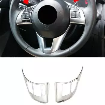 ABS матовый для Mazda CX-5 CX5, кнопка переключения на руле, накладка на панель, аксессуары для салона автомобиля 2012 2013 2014 2015 2016