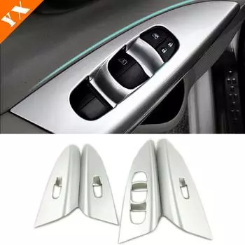 ABS матовый для Nissan Sentra 2016 2017 2018 автомобильный подлокотник двери оконное стекло кнопка управления подъемом панели крышка отделка Matte