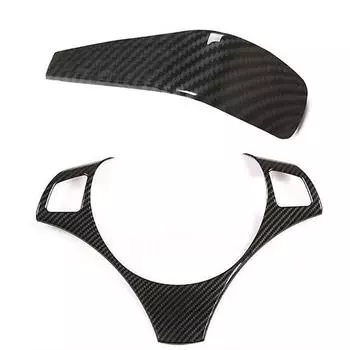 ABS Накладка на руль + Накладка на головку рычага переключения передач для 3 серии E90 E92 E93 05-12