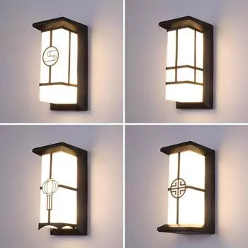 ABS наружный настенный светильник IP65 водонепроницаемый балкон садовое освещение двор наружный настенный светильник светильники наружный бра AC110-240V Warm White 3000K