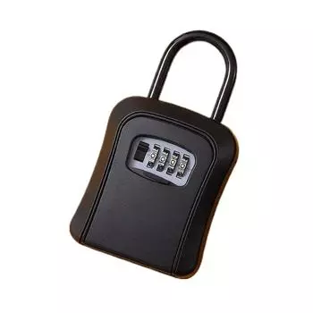 ABS открытый навесной замок кодовый сейф с замком простая установка органайзер для хранения ключей из ABS чёрный