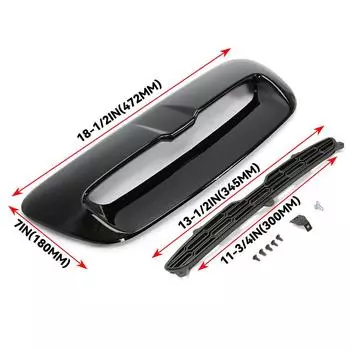 ABS передний капот двигателя вентиляционный ковш крышка воздухозаборника отделка для 07-13 Mini Cooper S R55 R56 R57 R58 глянцевый черный/углеродное волокно