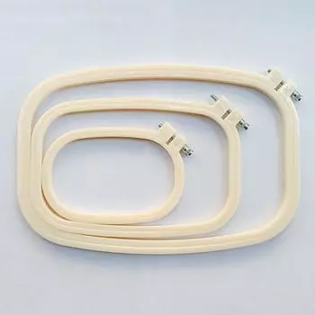 АБС-пластик Вышивка Стретч Ручная работа Инструмент для вышивания Компьютерная вышивка Рамка Бинт Круглый Стретч Поддержка Кольцо для вышивания Пяльцы для вышивания PP material rectangle outside 19 * 13cm