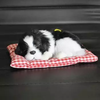 ABS плюшевые собаки украшение автомобиля украшение имитация спящей собаки игрушка автомобильная приборная панель декор украшение милые автомобильные аксессуары