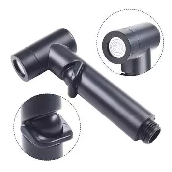ABS Распылительная душевая головка Ручной унитаз Биде Душ Duarble Ванная Распылитель Простота в обращении Ручной унитаз Биде чёрный