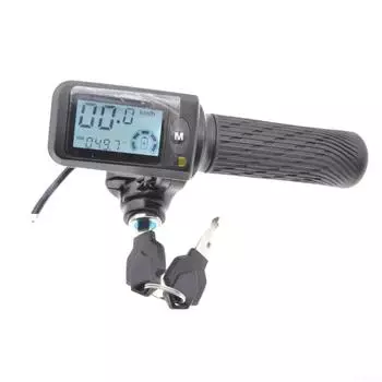 ABS + резиновый дроссель Ebike со встроенным дисплеем и тремя передачами