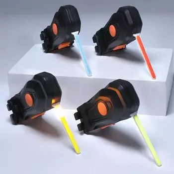 ABS Silica Gel Aluminum Waterproof Design Bicycle Tail Light красный