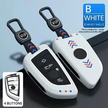 ABS + силиконовый чехол для дистанционного ключа автомобиля, чехол для BMW X1 X3 X5 X6 X7 G20 G30 G01 G02 G05 G11 G32 1 3 5 7 серии аксессуары