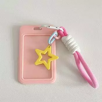 АБС Слайд K-pop Держатель для фотокарточек Брелок против потери 3 дюйма Ins Защитный чехол для айдолов Сумка Рукава для автобусных карт Принадлежности