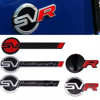 ABS SVR SV Autobiography Logo Эмблема кузова автомобиля Задний багажник Хвост Значок Наклейки Переводные картинки Аксессуары для стайлинга Style-5