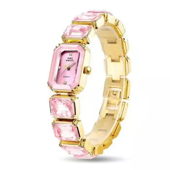 Абсолютно НОВЫЕ 2025 женские часы розовое золото синие женские кварцевые часы с квадратным римским циферблатом женские часы класса люкс