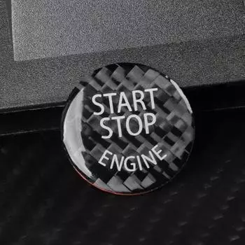Абсолютно новая наклейка на крышку автомобиля кнопка запуска и остановки салона легкие детали запасные аксессуары компактная простая установка CHINA