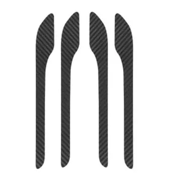 Абсолютно новые наклейки на дверные ручки, защита от пыли, легко наносится, защита от царапин, автомобильные аксессуары, текстура из углеродного волокна CHINA