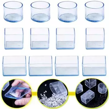 Абсолютно новые резиновые накладки на ножки стульев, нескользящие чехлы для ножек стола, носки, защитные накладки на пол, заглушки для труб, мебельные ножки, 4 шт.