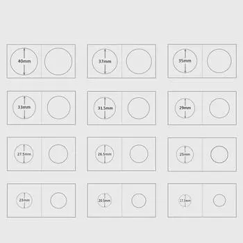 Абсолютно новые зажимы для монет, держатели для монет, органайзер для монет, домашняя организация 20.5mm