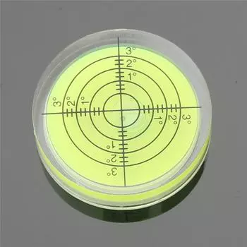 Абсолютно новый акриловый круглый большой универсальный спиртовой уровень пластиковый дисковый уровень пузырьковый шарик