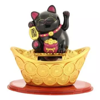 Абсолютно новый Duable.special высокого качества Lucky Cat золотой слиток украшение для руки солнечный машущий приветственный 11.5x7.5x12см белый
