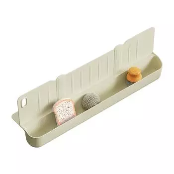 Абсолютно новый и высококачественный силиконовый брызгозащитный экран для раковины с присоской и держателем для губки, органайзер для кухонной раковины, силиконовый брызгозащитный экран для раковины бежевый