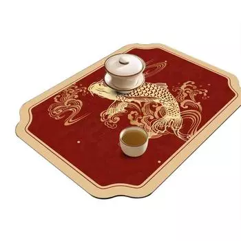 Абсорбирующая подставка для посуды из диатомовой грязи, термостойкий коврик для сушки посуды, кофейная машина M