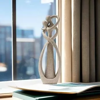 Абстрактное украшение для объятий пар Поделки Объятия и поцелуи Скульптуры и статуэтки для пар Домашний сад Украшения стола и аксессуары