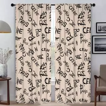 Abstract Design Curtains for Bedroom Blackout Curtain for Room 2 Panel Halloween Decoration Shades Blinds Home Interior Curtains W50xH70cmx2pcs-CL