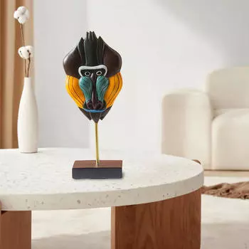 Абстрактное лицо смоляная статуя коллекционная настольная скульптура фигурка для украшения выставочного бара StyleC