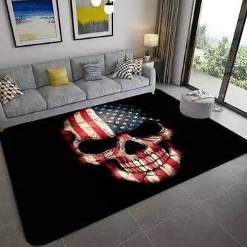 Abstract Skull Living Room Carpet, Bedroom Dining Room Floor Mat Ebay 40X60cm upgrade encryption