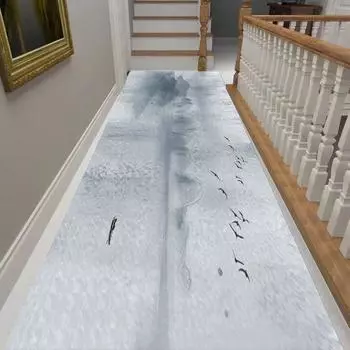 Абстракция Дом Длинный коридор Ковер Коридор Лестница Гостиничный коридор Нескользящий Длинный ковер Моющиеся напольные коврики Настраиваемые Customized size