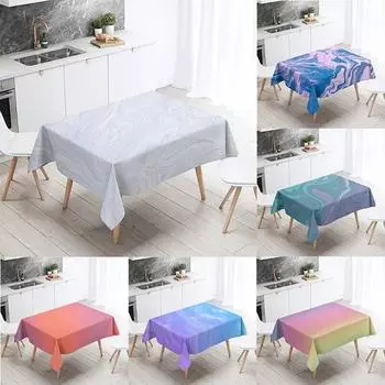 Абстрактная Цветная Простая Текстура Прямоугольная Скатерть Мраморная Полосатая Ресторанный Стол Кухня Украшение Дома 40x70cm