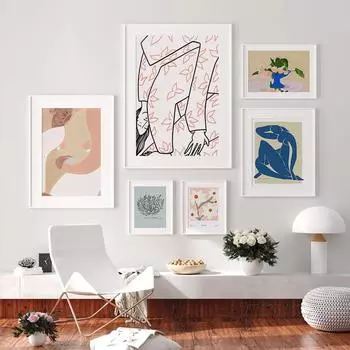 Абстрактная девушка с цветком дерева, Анри Матисс, выставка, настенная живопись, холст, живопись, постеры и принты, фотографии для декора гостиной A4 21X30cm No Framed