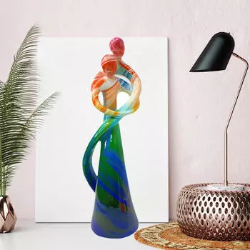 Абстрактная фигурка пары для украшения офисного стола на День святого Валентина Colorful