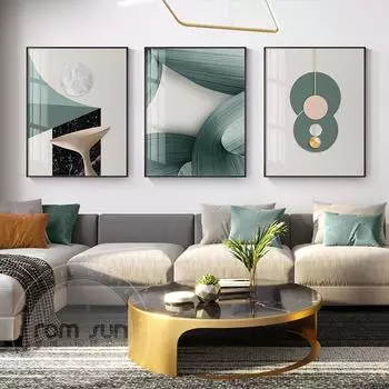Абстрактная геометрическая комбинация Холст Плакат Скандинавское украшение дома Современная настенная художественная картина для гостиной Минимализм Картины 21cm30cm NoFrame