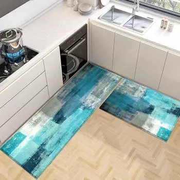 Абстрактная картина маслом, кухонные коврики, коврик для ванной комнаты, длинный коврик для спальни, гостиной 40x60cm 1pcs