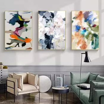 Абстрактная масляная живопись ручной работы, роскошная картина с цветком гардении, настенная холст, художественные постеры, принты, фотографии для гостиной, домашний декор 21X30cm No Frame