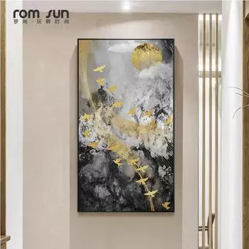 Абстрактная музыкальная птица в небе, холст, картина, значимые настенные художественные картины для гостиной, домашний декор, небесные постеры и принты HD 21*30cm