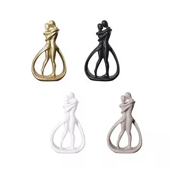 Абстрактная парная статуэтка, стол для рукоделия, парная статуэтка, коллекция, влюбленные обнимаются, статуэтка для полки, свадебный домашний книжный шкаф, стол