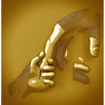 Абстрактная стальная проволока металлическая статуя скульптура пара подвесная картина высокое разрешение спрей печать холст картина ядро -1 пара 8X12