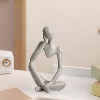 Абстрактная статуэтка, коллекционная художественная скульптура из смолы в скандинавском стиле для