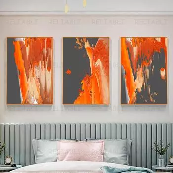 Абстрактная текстура камня, холст, живопись, красный, синий, современные постеры, принты, настенные художественные картинки для гостиной, офиса, домашнего декора, Cuadros 21cm30cm NoFrame