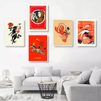 Абстрактная Укротитель Тигра, настенная живопись на холсте, черная пантера, ведьмы, плакат и принт, джунгли, родео, картина, современное украшение для дома 21cm30cm NoFrame