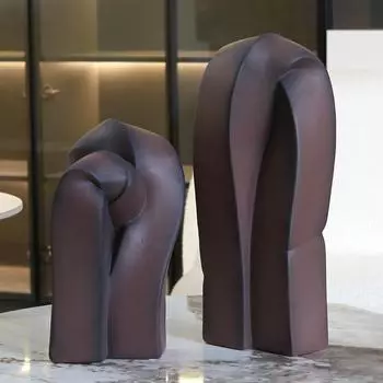 Абстрактная витая скульптура Декоративные украшения Искусство Неправильная модель Гостиная Телевизор Тумба Украшения крыльца