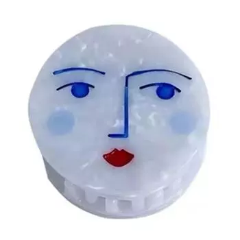 Абстрактная заколка для волос на лице, заколка для волос на лице, заколка для волос в форме булочки, заколка в виде акулы, женская заколка для челюсти, держатель для хвоста, окрашенная заколка для волос A