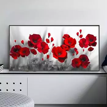 Абстрактная живопись Искусство Красочный цветок постер холст картина для гостиной настенное искусство декоративные картины домашний декор 20x40cm