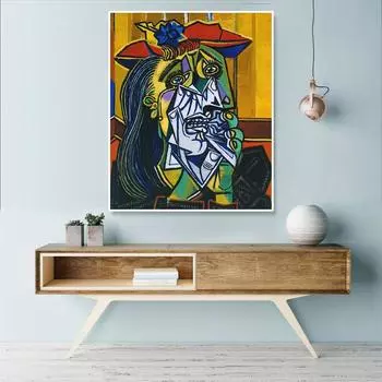 Абстрактная живопись Пикассо, художественная выставка, холст, настенный постер, эстамп, гостиная, поп-арт 21cm30cm NoFrame