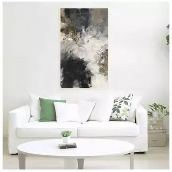 Абстрактное черно-белое настенное искусство, плакаты и гравюры с масляной живописью, украшение гостиной и дома 21cm30cm NoFrame