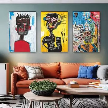 Абстрактное искусство граффити, современный уличный художник, холст, картины, винтажные знаменитые постеры и принты, настенные художественные картины для домашнего декора 20x30cm