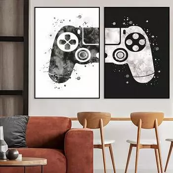 Абстрактное искусство, игровая доска, холст, постер, домашний акварельный настенный художественный фон, живопись, эстамп, картина для спальни, гостиной 21cm30cm NoFrame