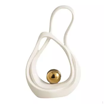 Абстрактное искусство Керамическая статуя Скульптура Украшения для дома Статуэтка Настольная Style B